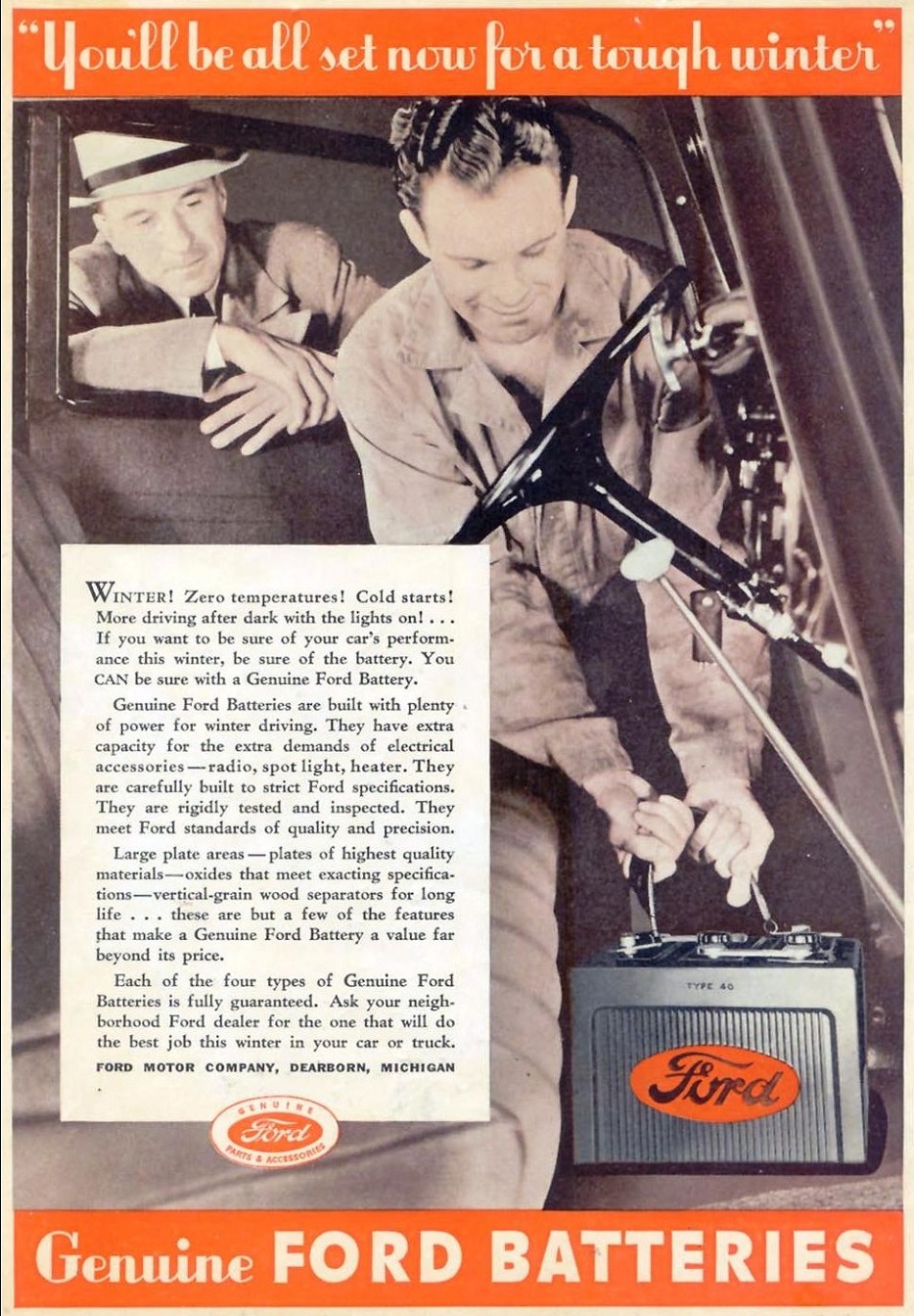 1936 ford batteries