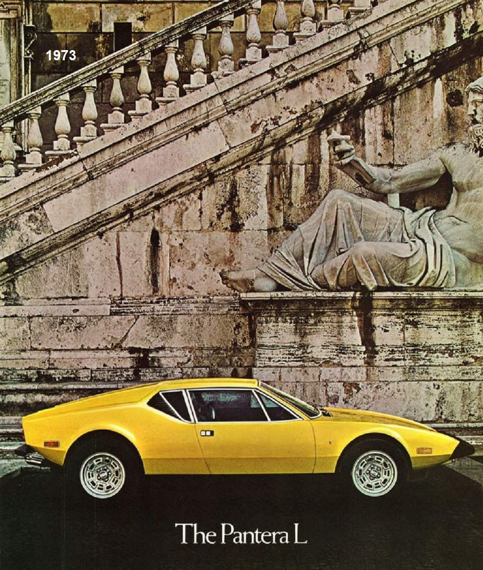 1973 DeTomaso Pantera L ad